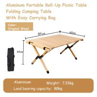 Aluminum Portable Roll-Up Picnic Table