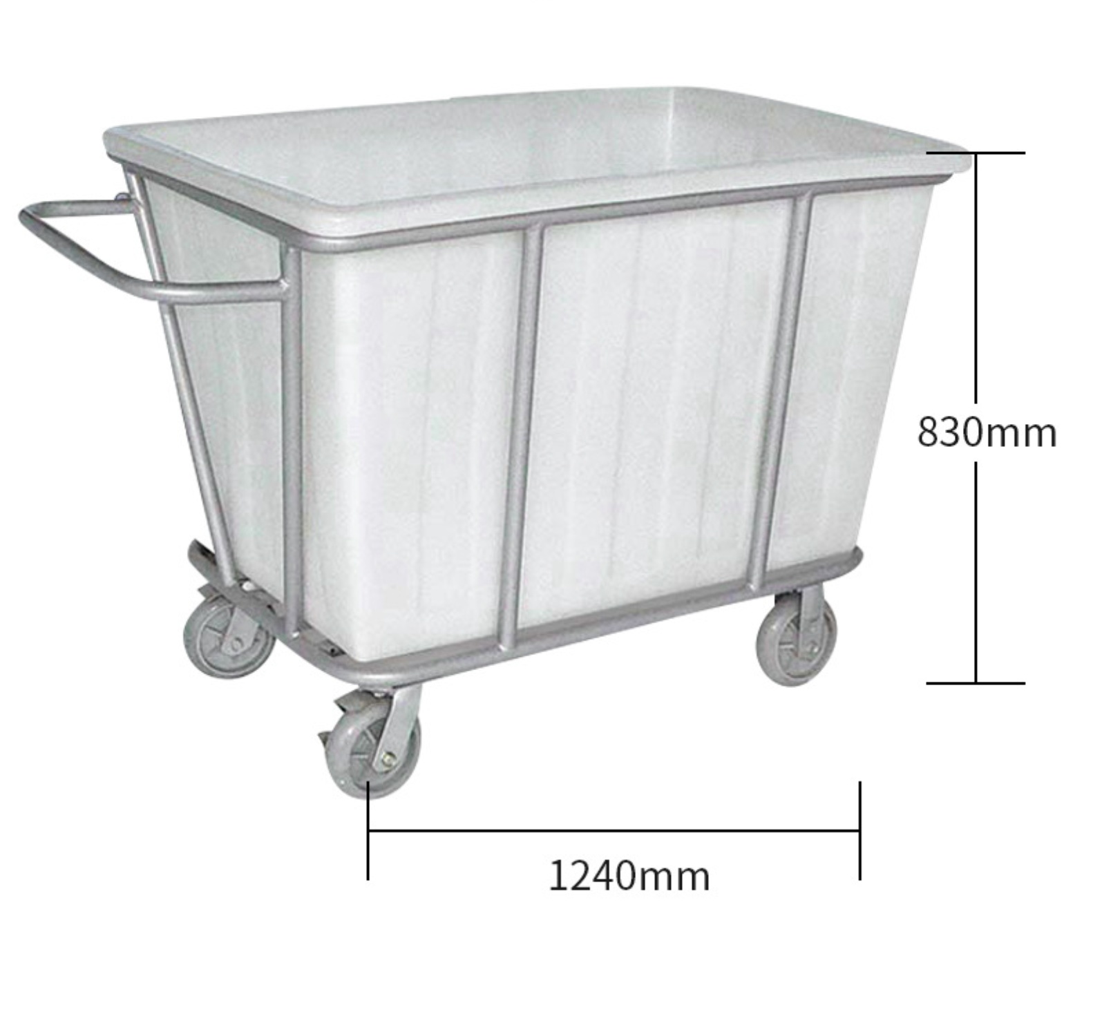 Hotel plastic linen cart - A Image 1