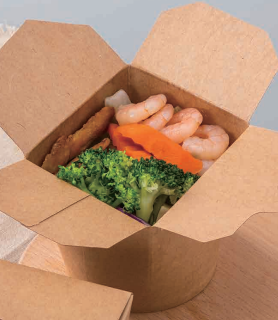 Paper round food pail Image 2